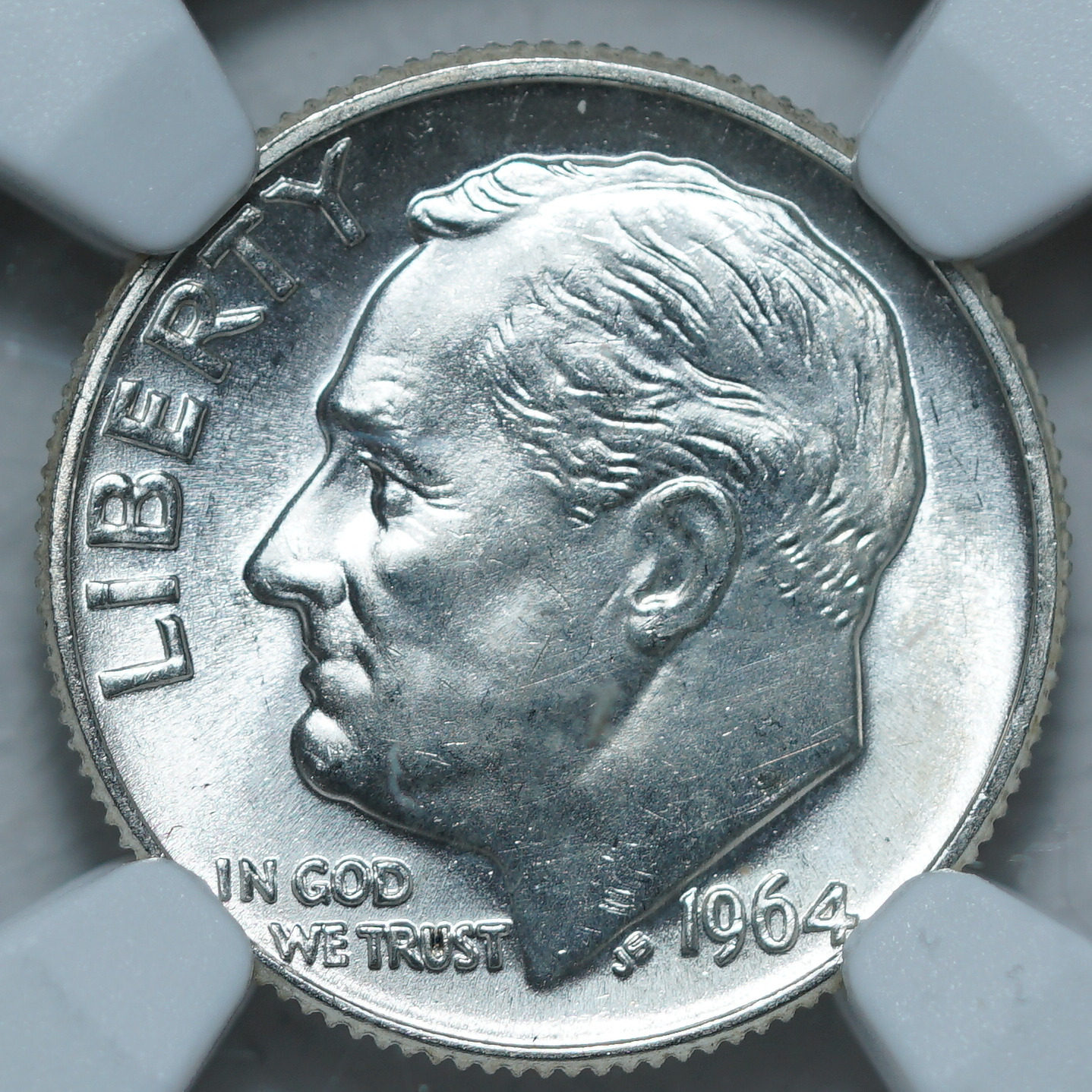 10 центов 1964 D MS 64 NGC