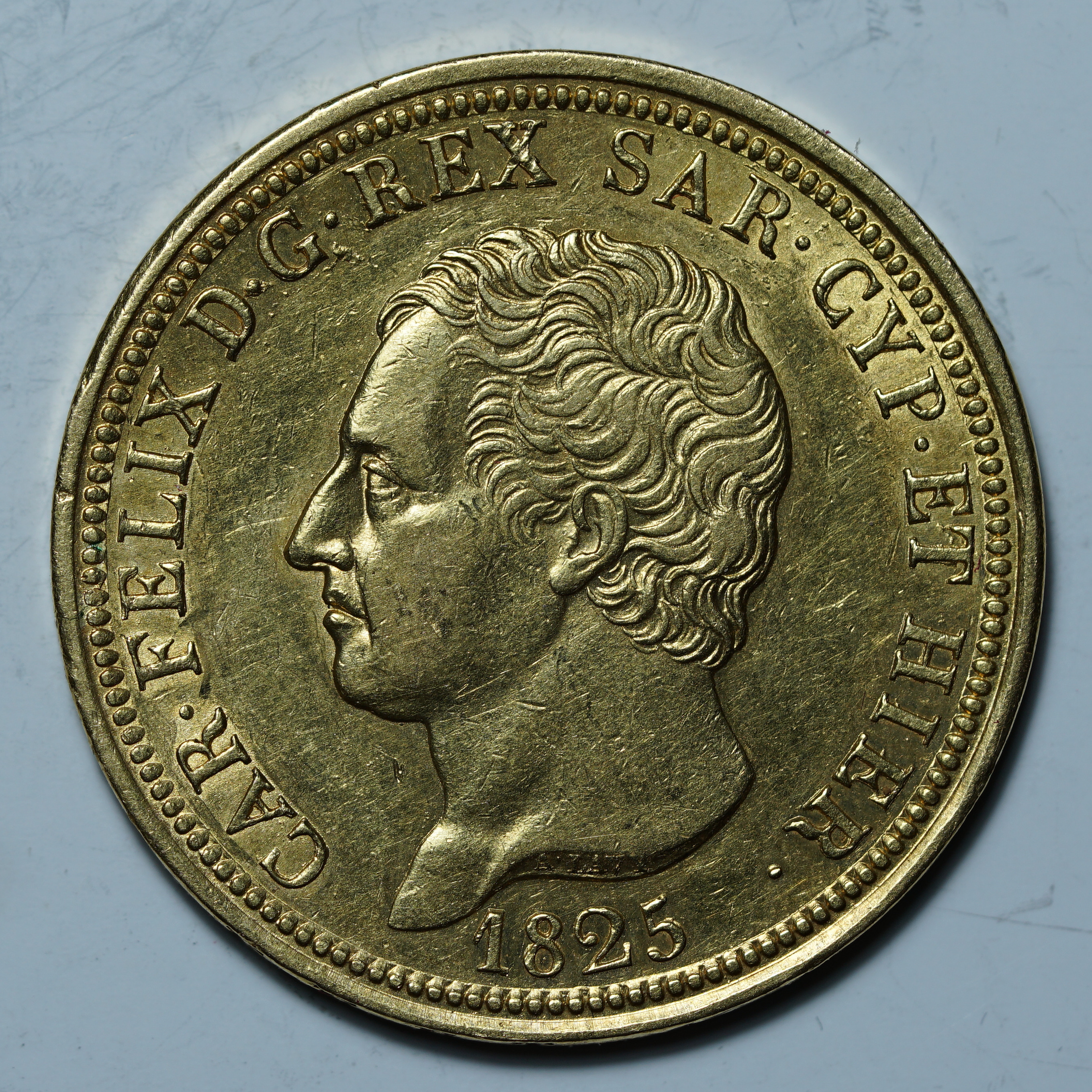 80 лир 1825 L. Сардиния