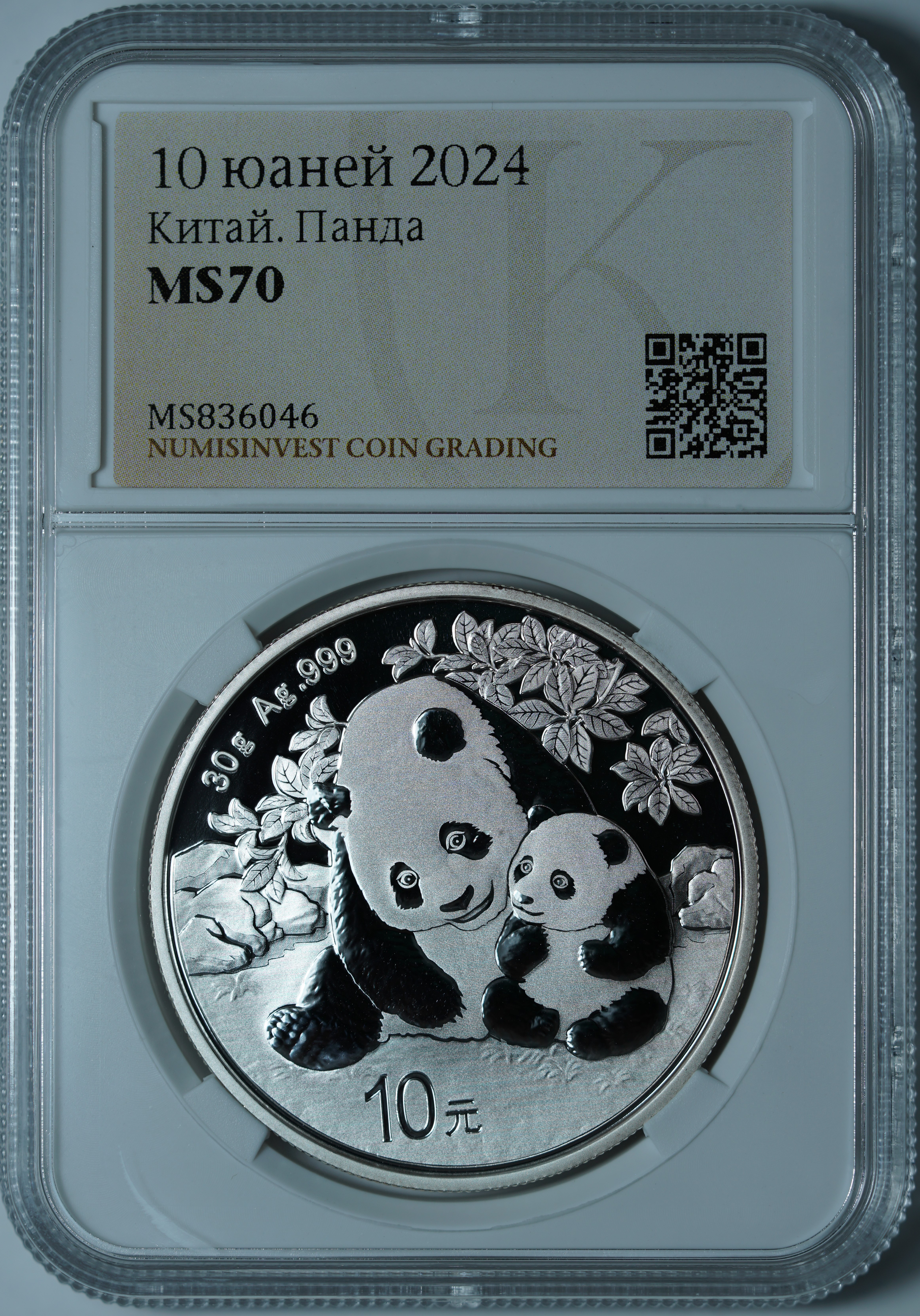 10 юаней 2024. Китай. Панда