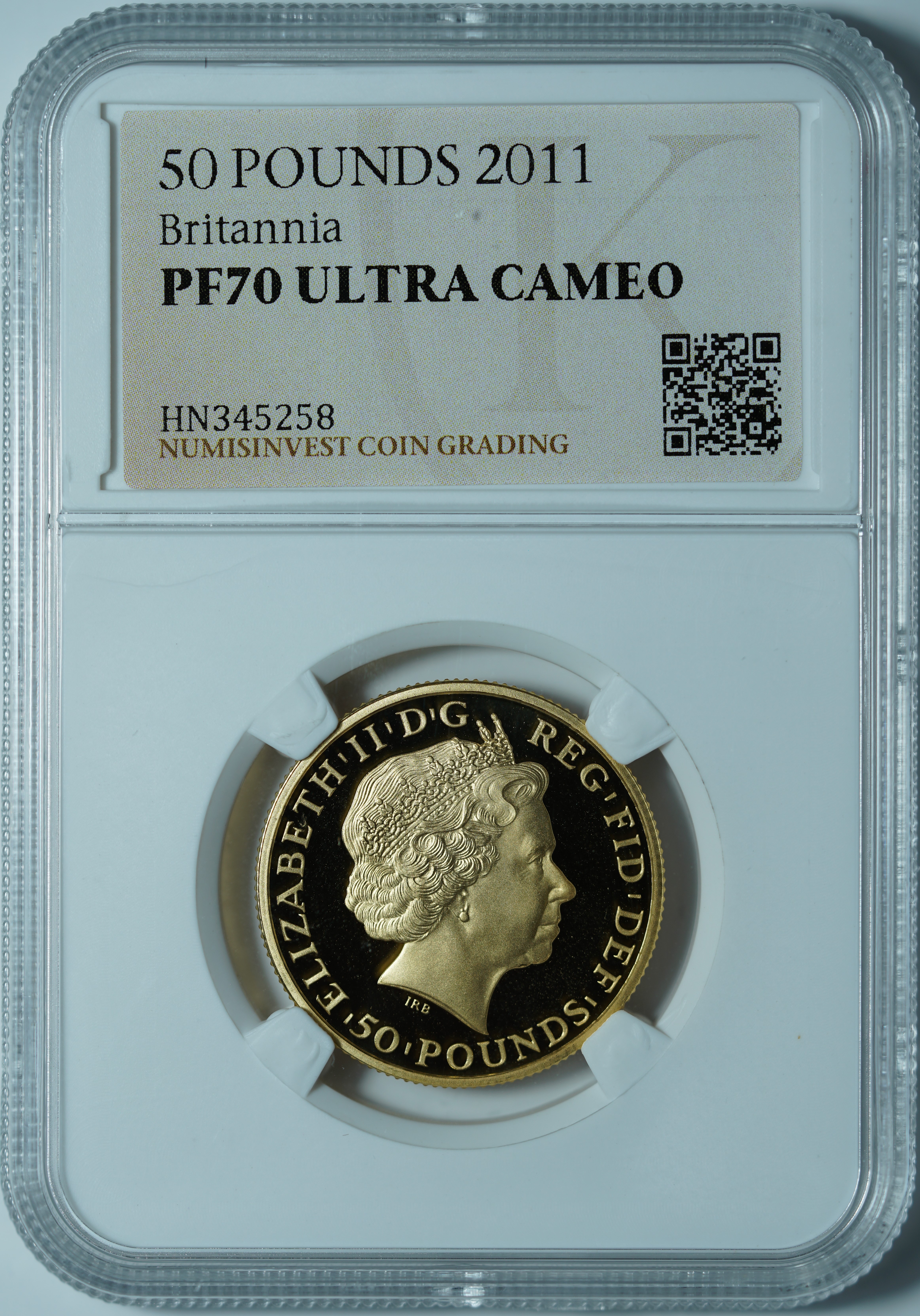 50 фунтов 2011. Великобритания. Елизавета II