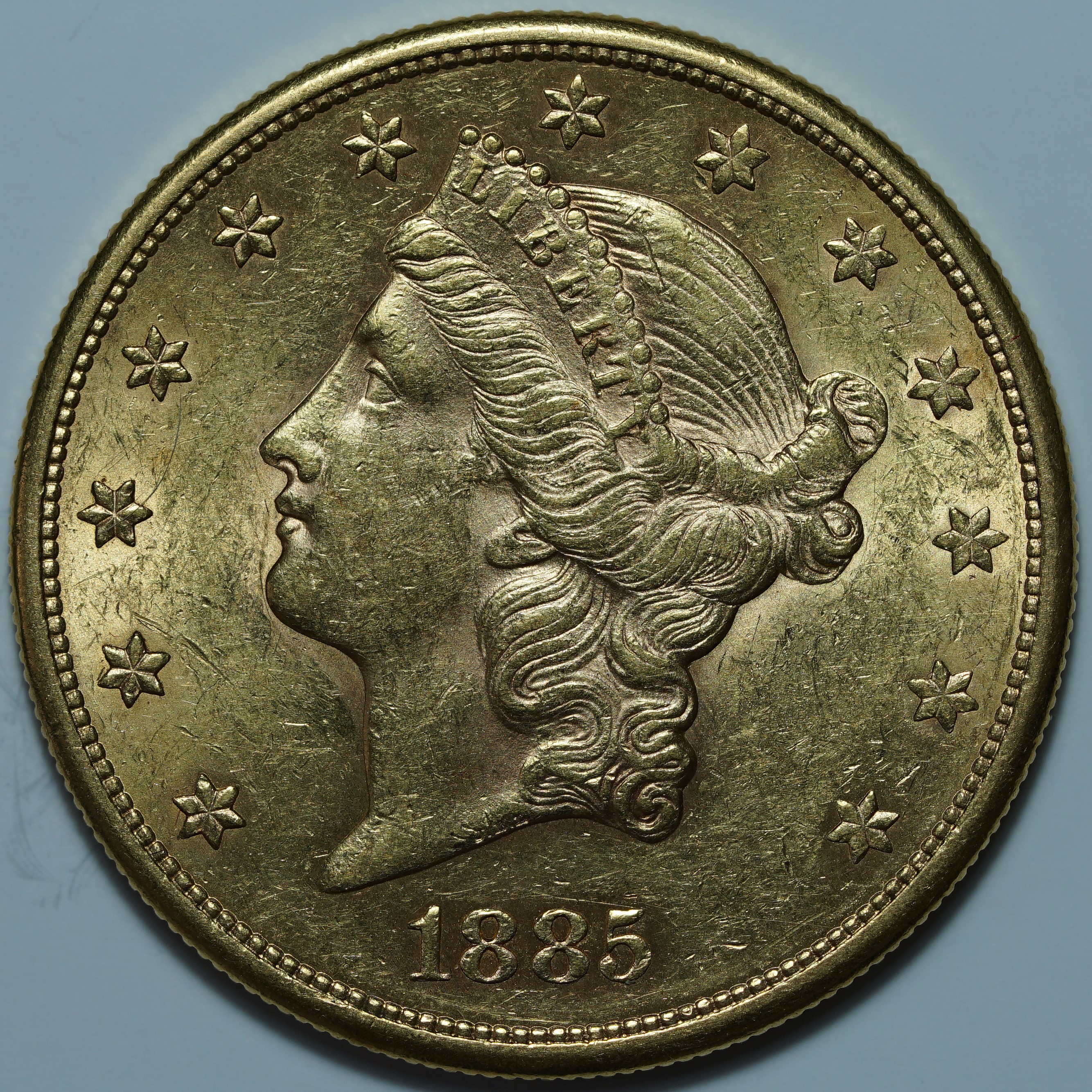 20 долларов 1885 S. США