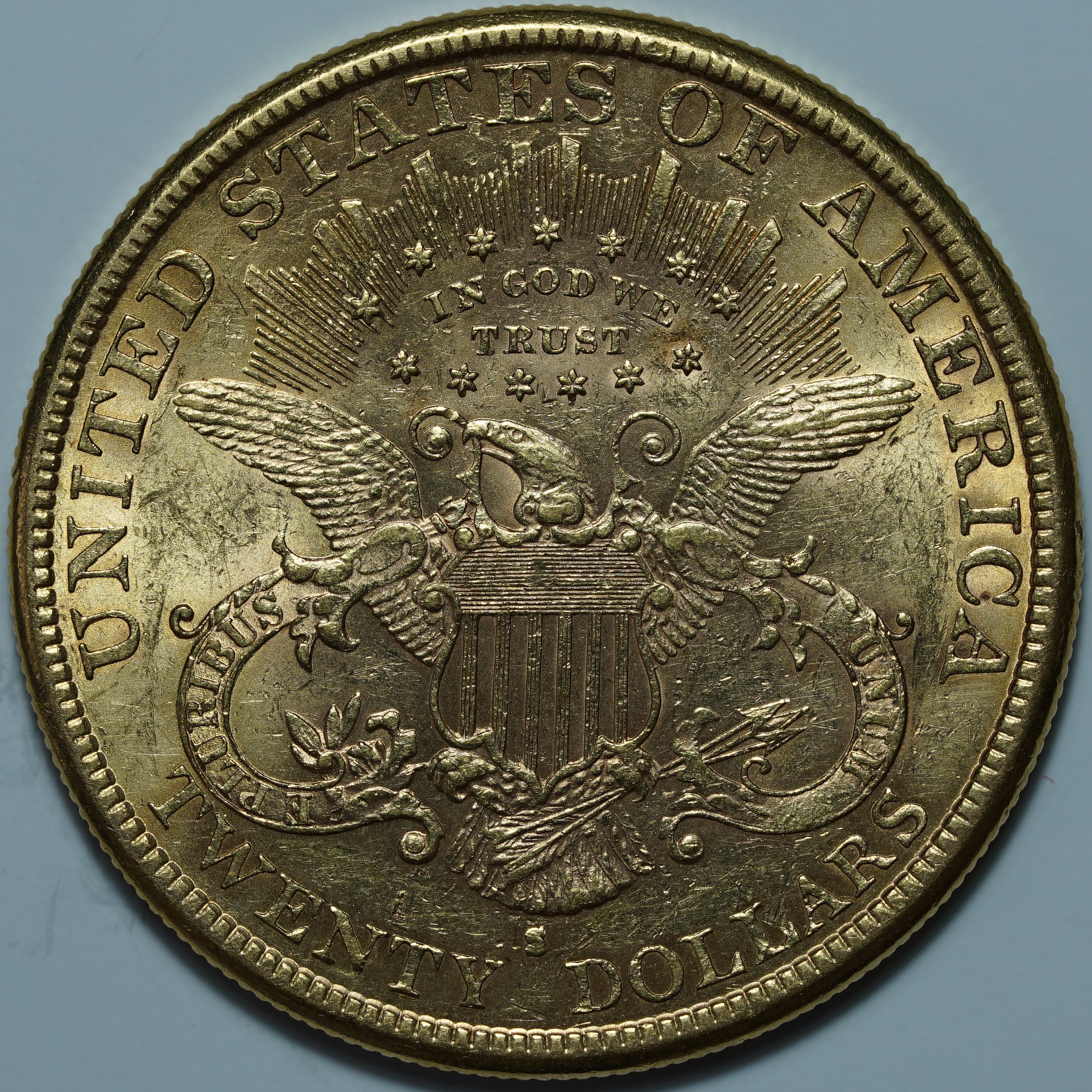 20 долларов 1885 S. США