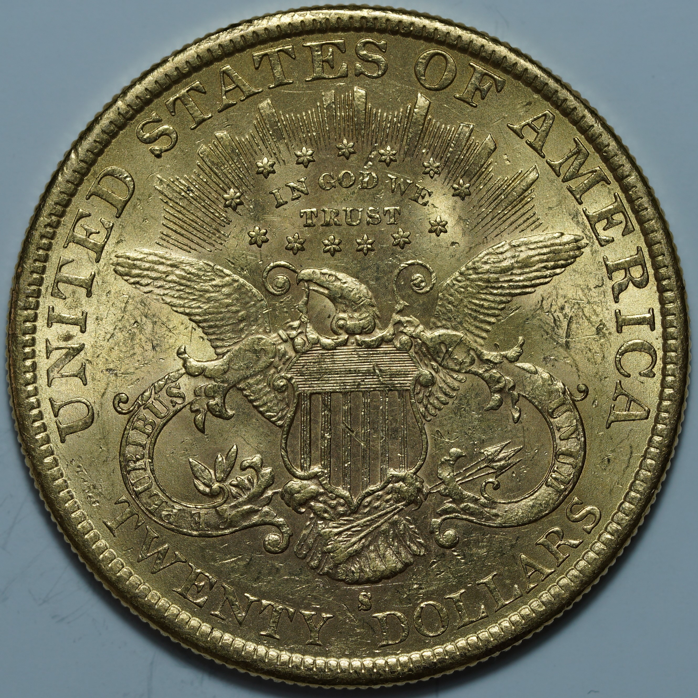 20 долларов 1896 S. США