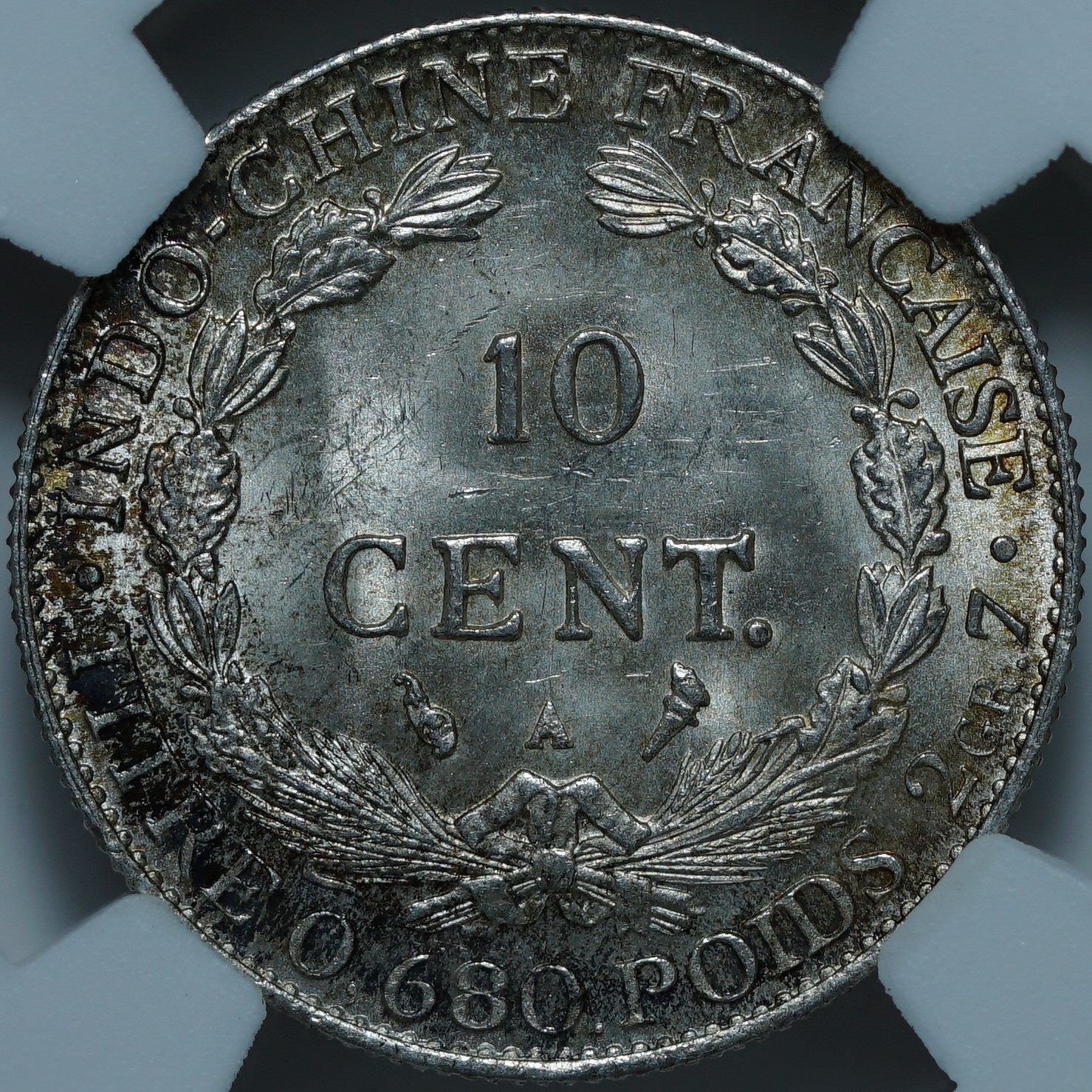 10 сантимов 1923 A. Французский Индо-Китай