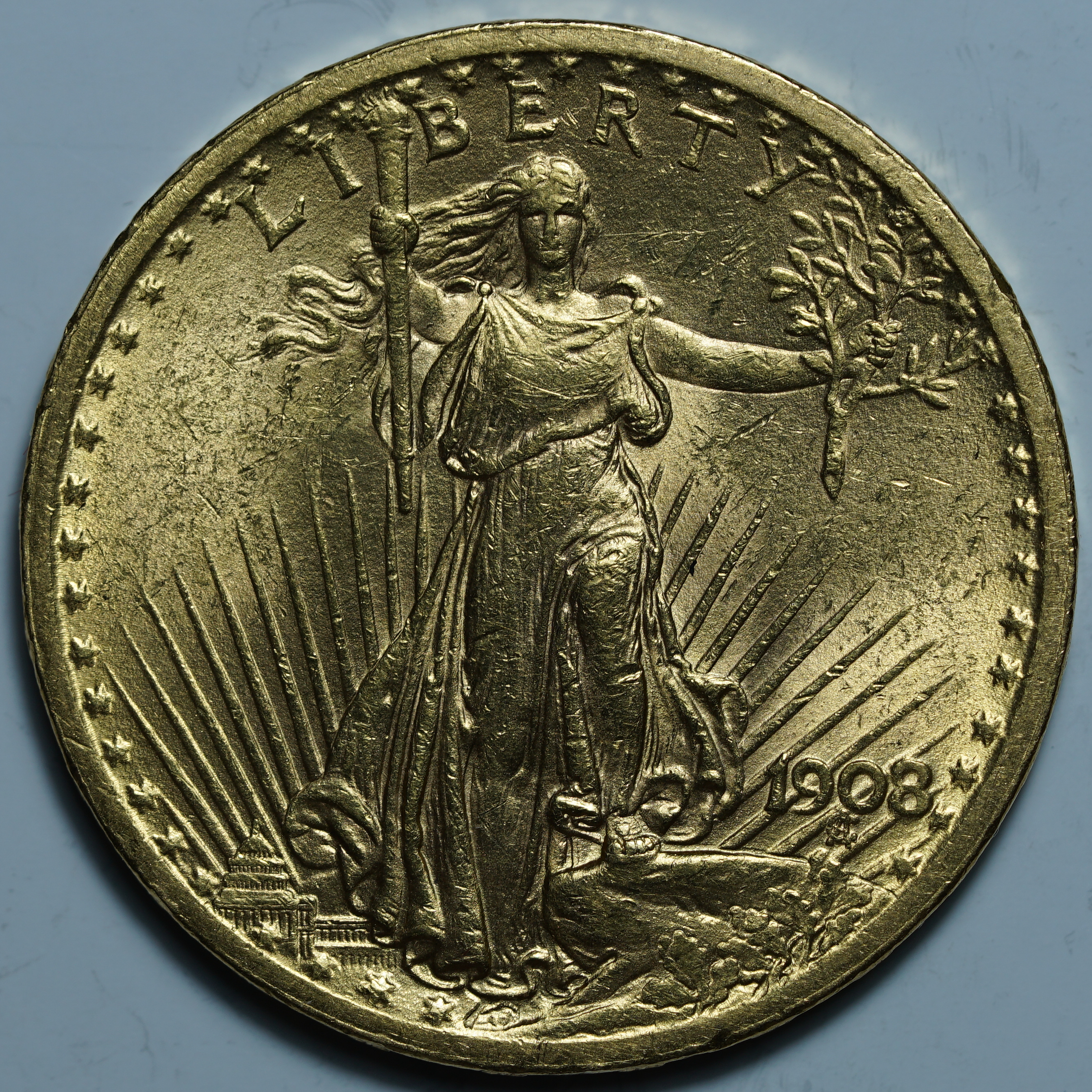 20 долларов 1908. США