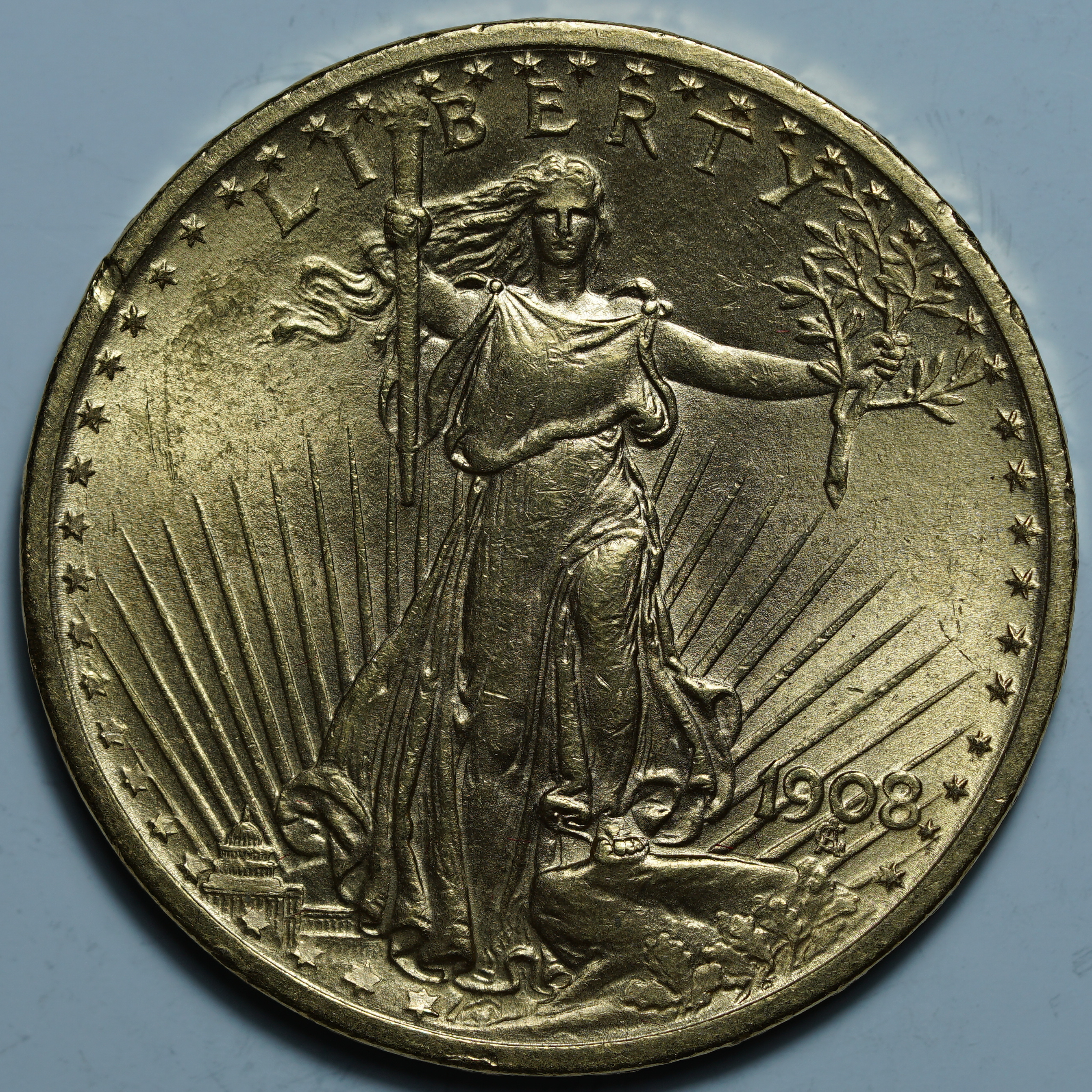 20 долларов 1908. США