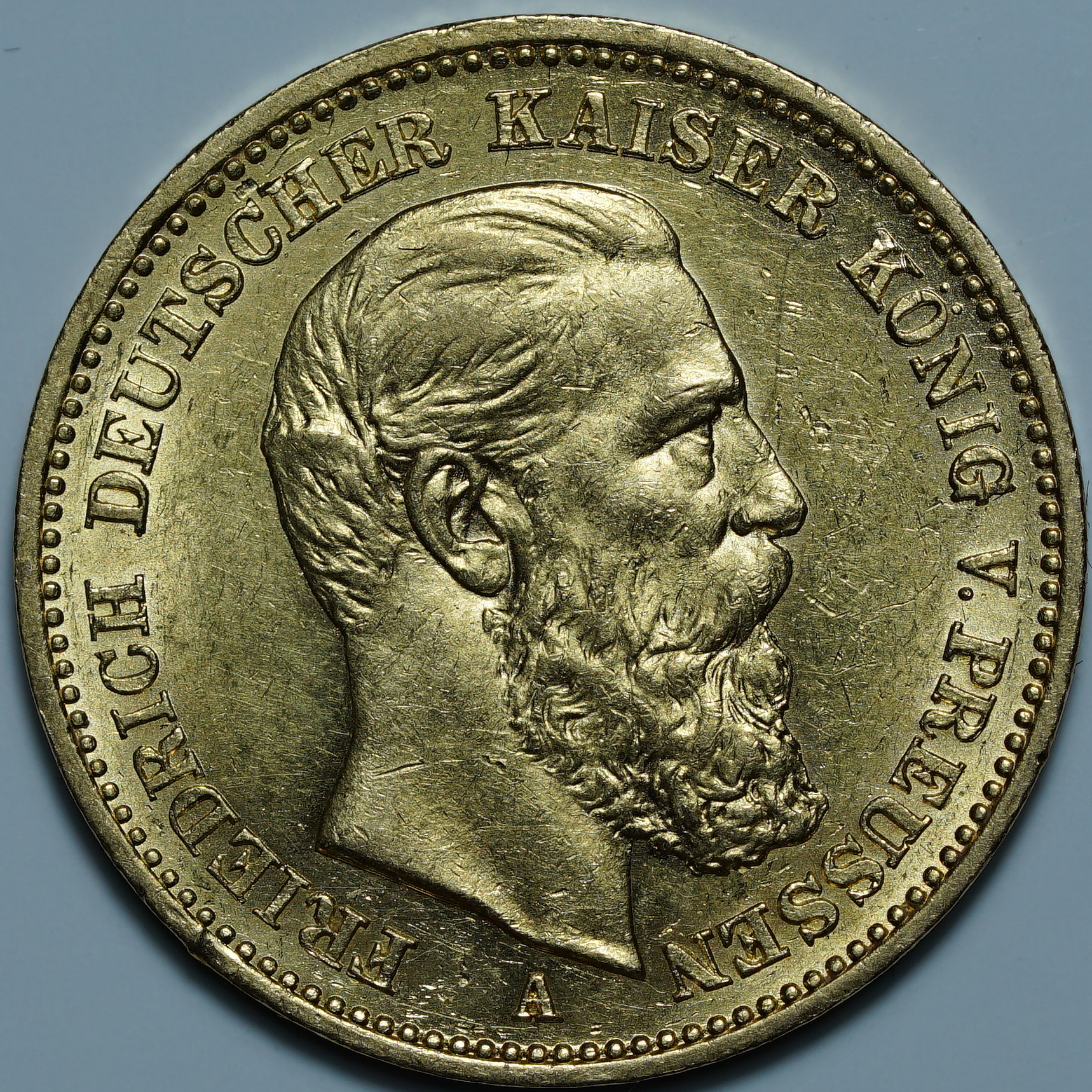 20 марок 1888 A. Пруссия. Фридрих III