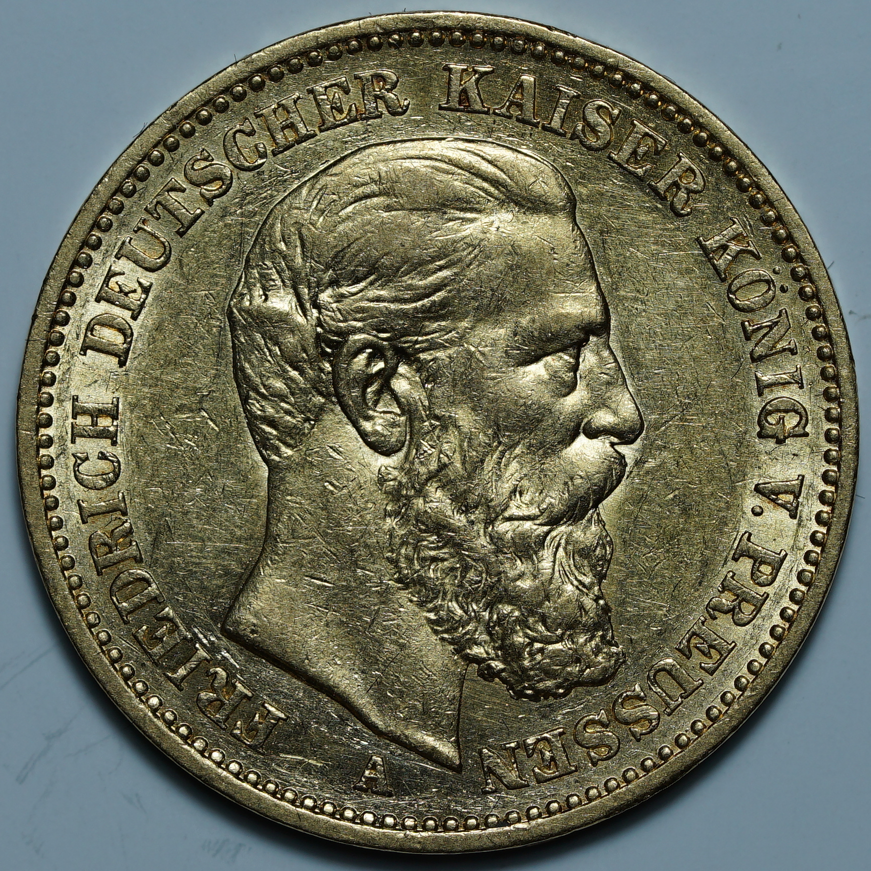 20 марок 1888 A. Пруссия. Фридрих III