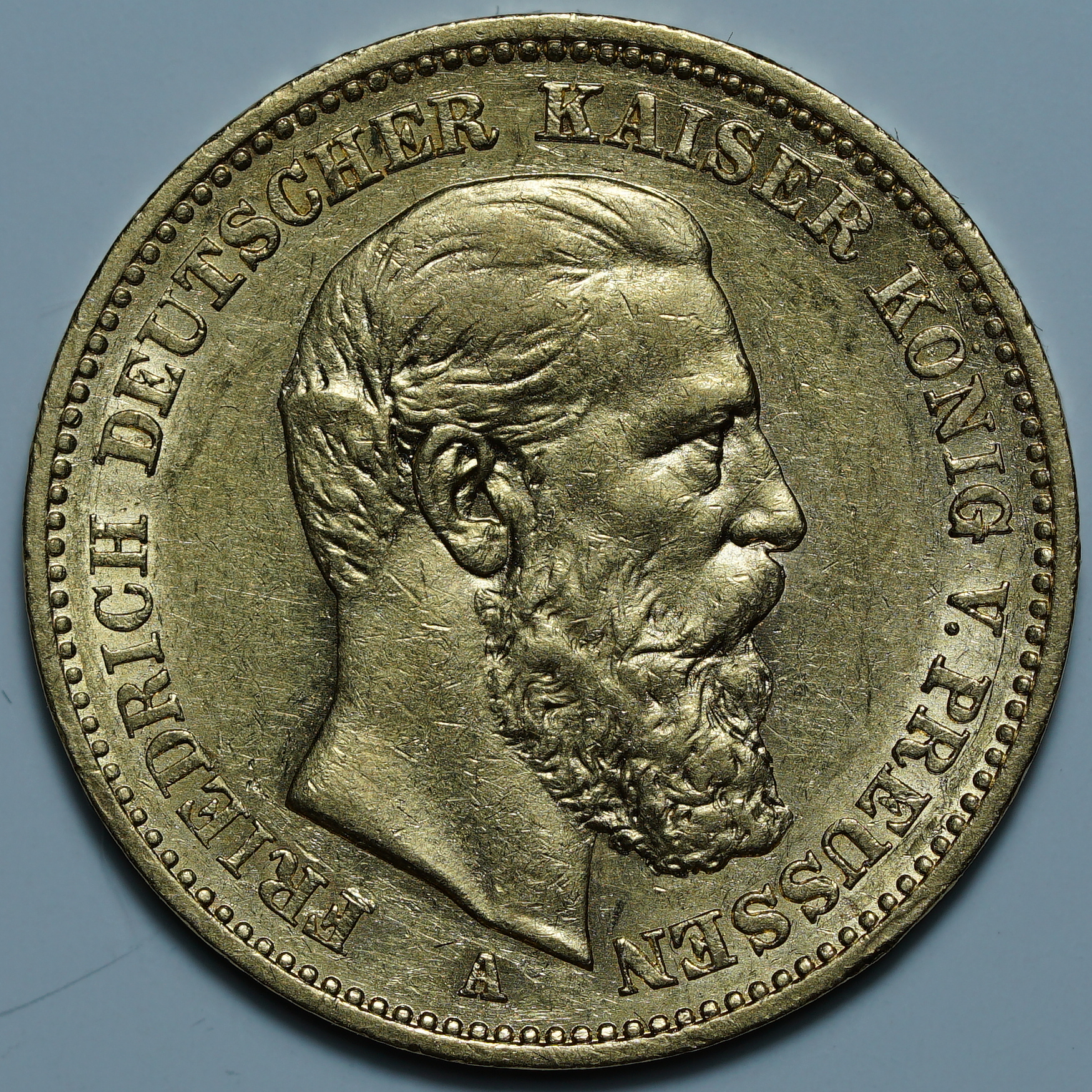 20 марок 1888 A. Пруссия. Фридрих III