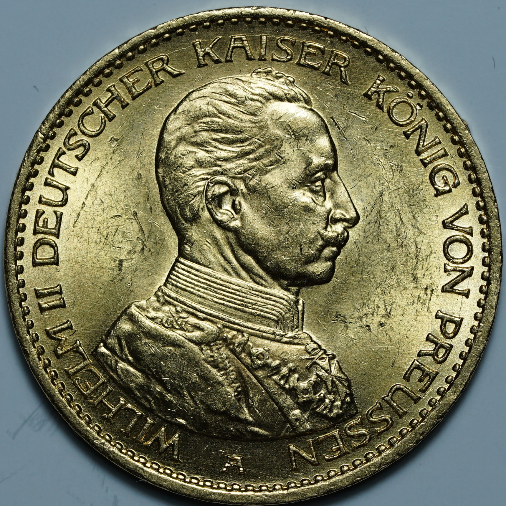 20 марок 1913 A. Пруссия. Вильгельм II
