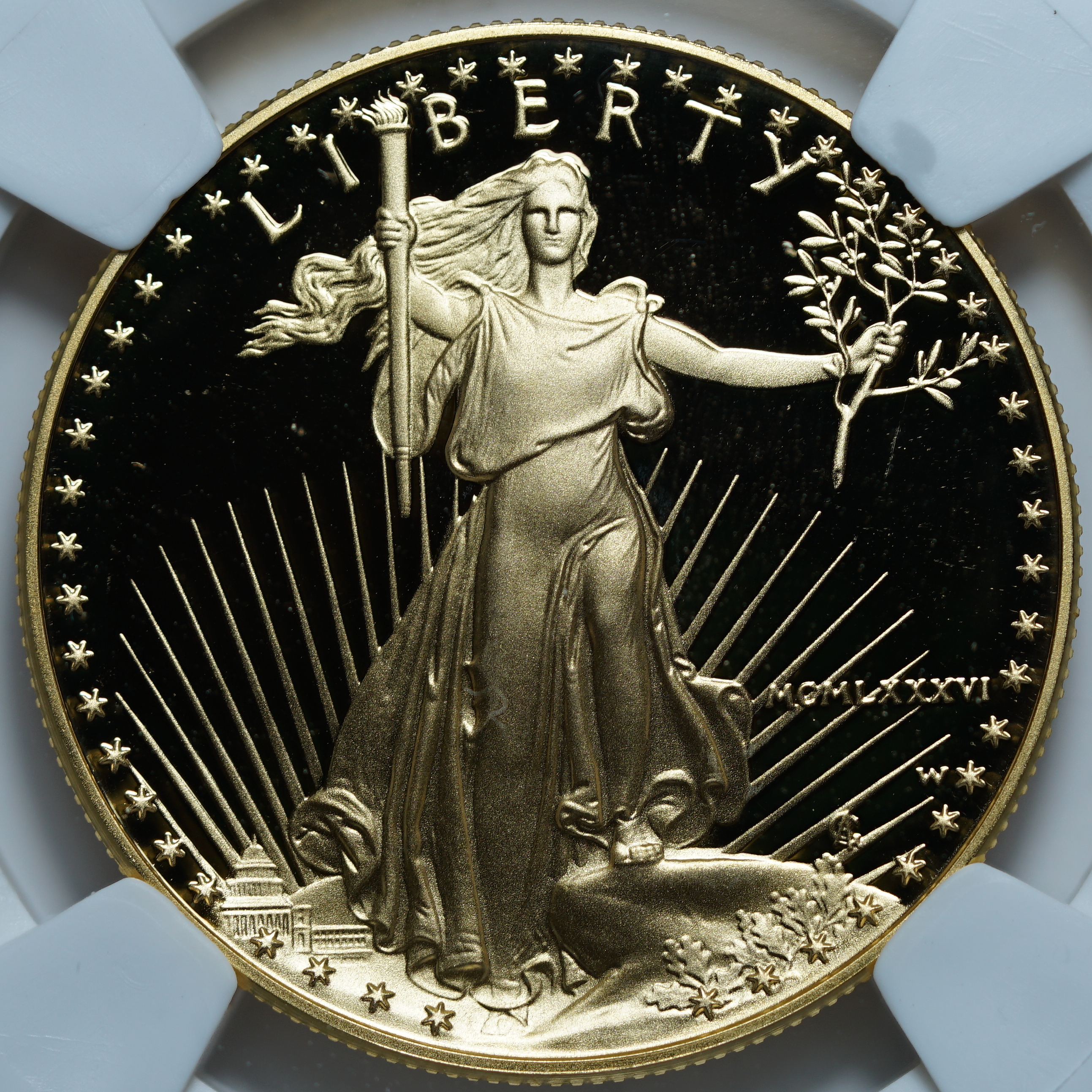 50 долларов 1986 W. США. Семейство орлов