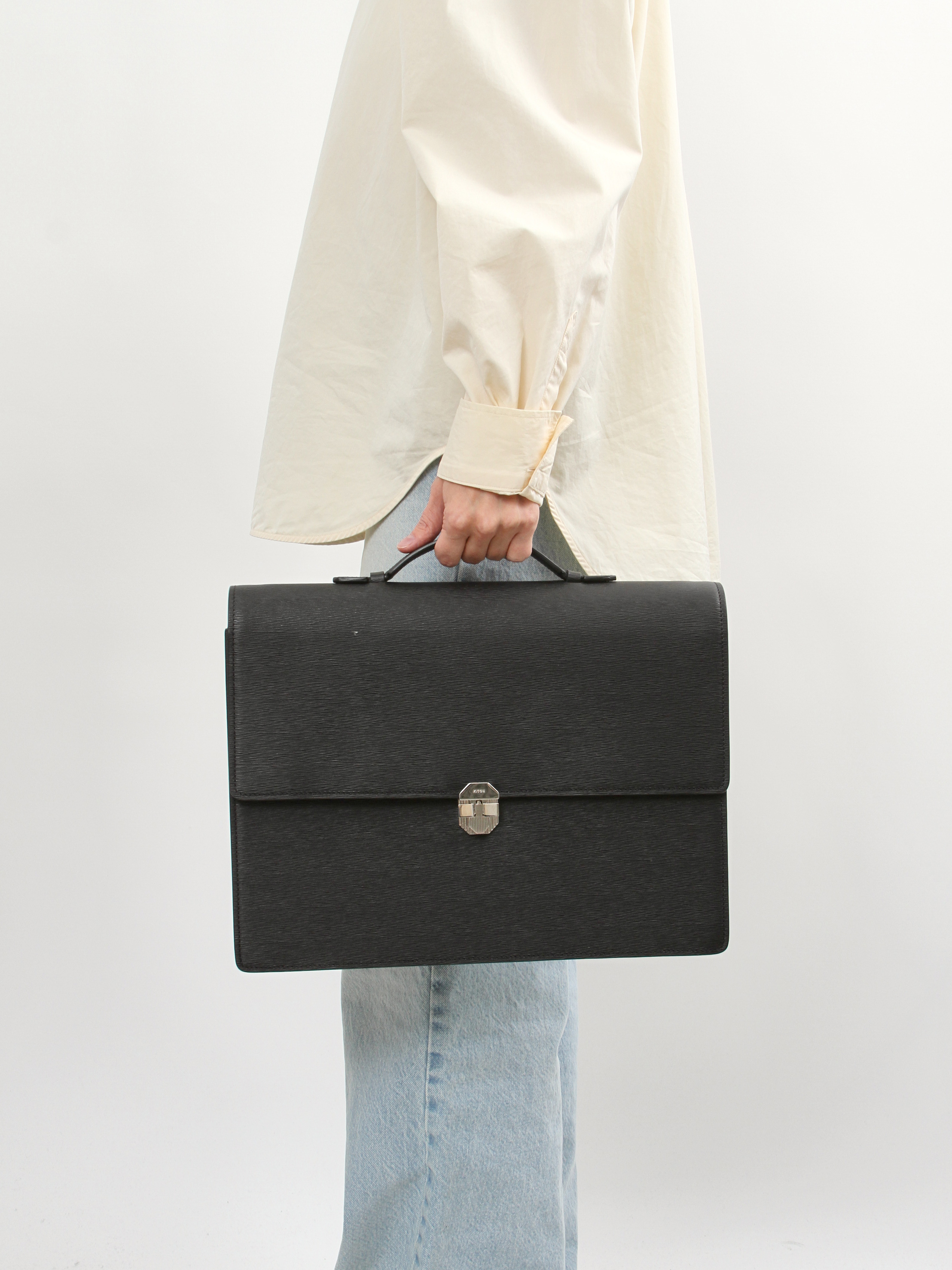 Kiton Leather Bag 8