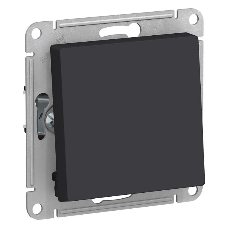 Переключатель одноклавишный Systeme Electric AtlasDesign 10A 250V карбон ATN001061
