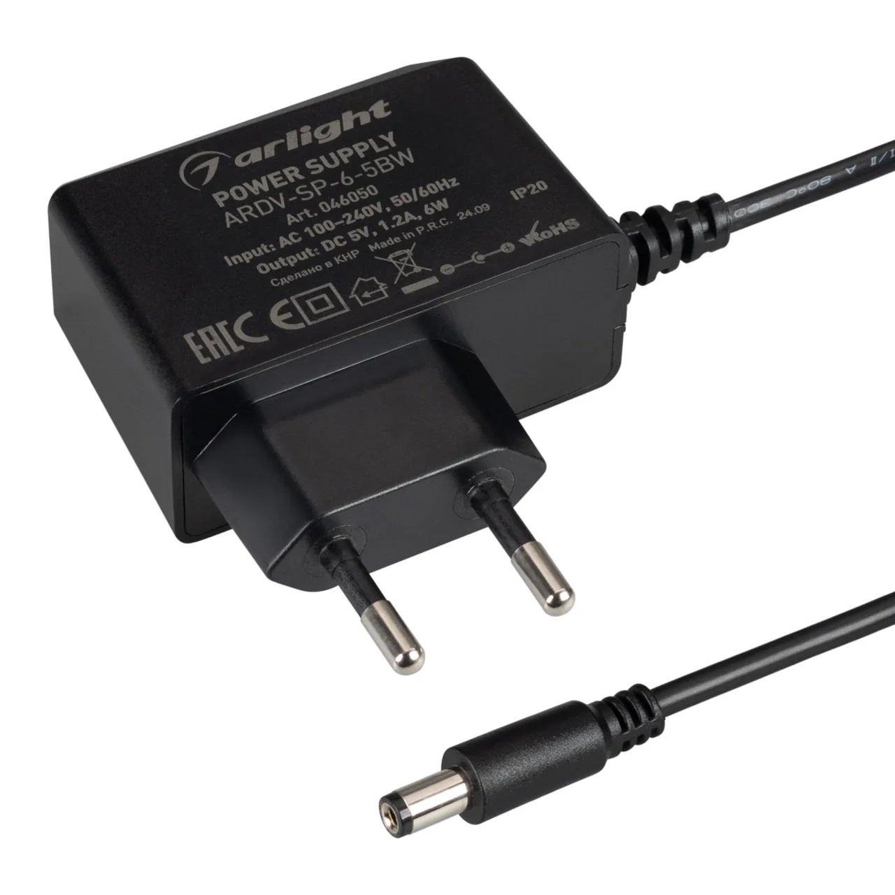 Блок питания ARDV-SP-6-5BW (5V, 1.2A, 6W) Arlight 046050