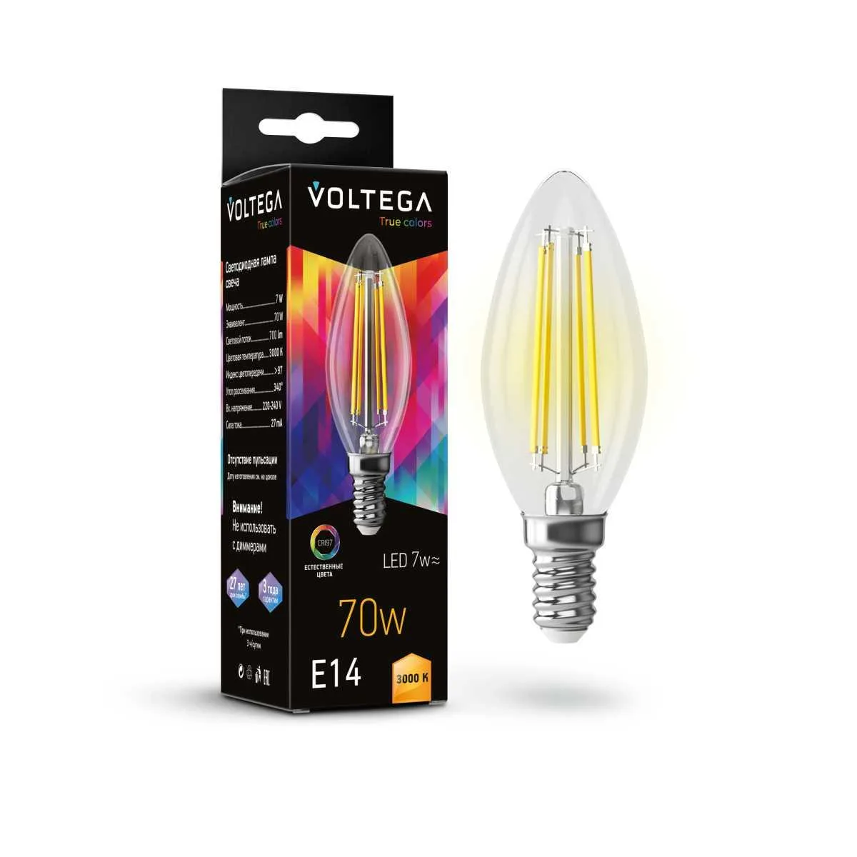 Лампочка Voltega Crystal 7216