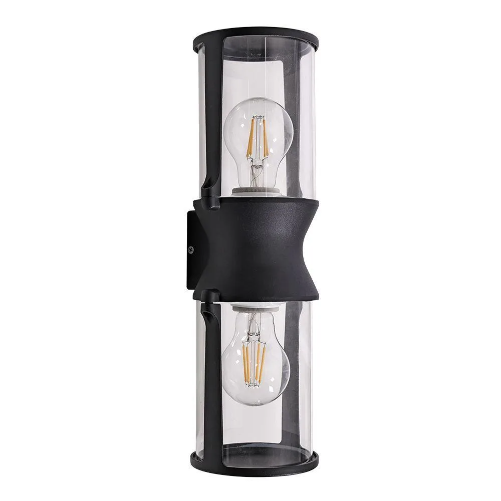 Уличный настенный светильник Arte Lamp Minchir A8306AL-2BK