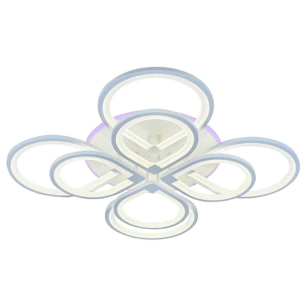 Потолочная светодиодная люстра Profit Light 8000/4+4 WHT