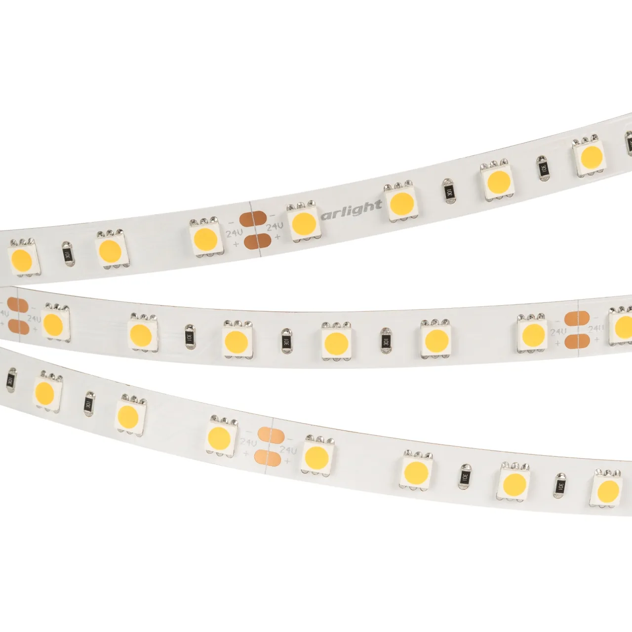 Светодиодная лента Arlight RT-B60-10mm 24V Warm3000 14.4 W/m IP20 5m 028589(3)