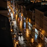Rainy City Street