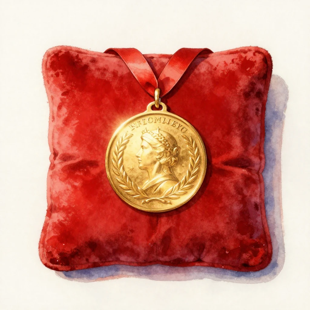 A watercolor painting with a dominant color scheme of gold a...