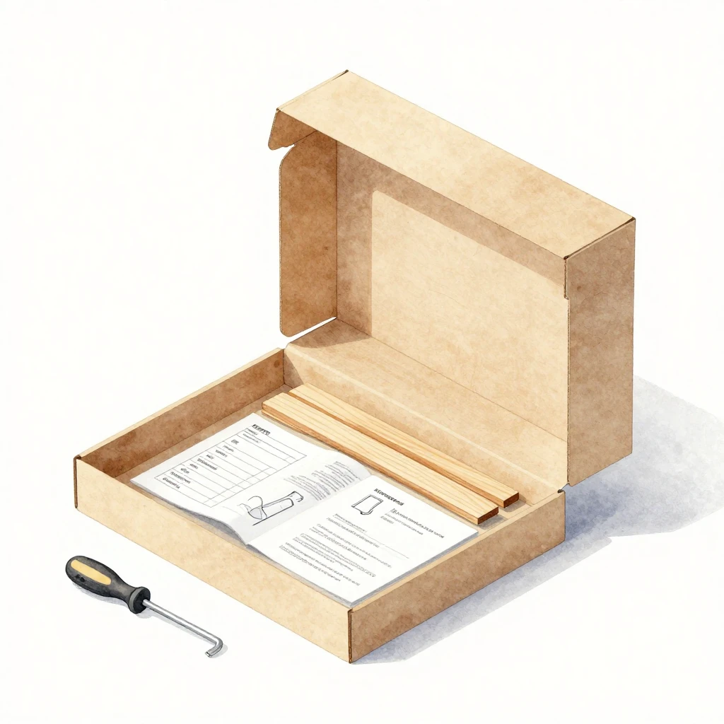 Watercolor style. Minimalist 3D isometric view of a flat-pac...