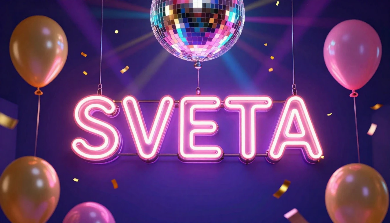 A vibrant and festive composition featuring a large, glowing...