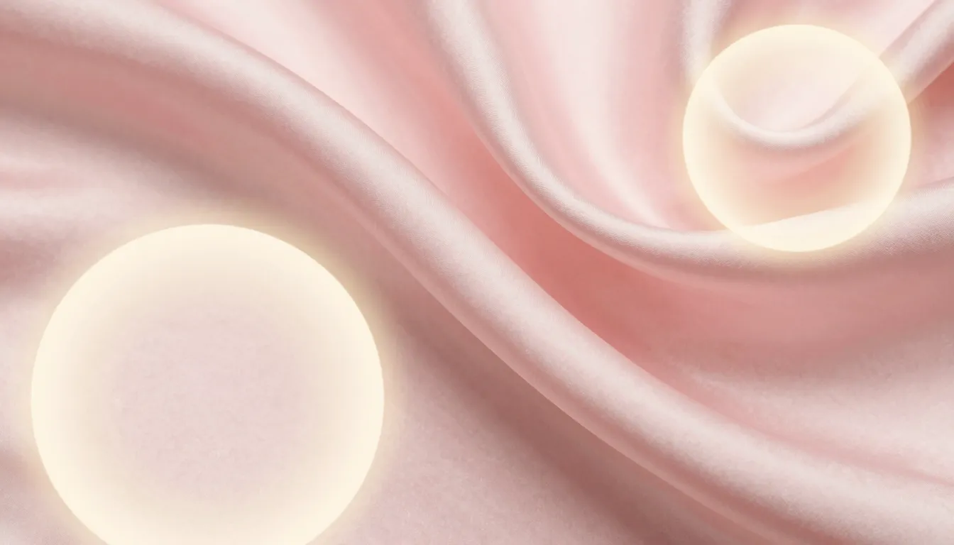 Abstract artistic illustration of soft pink silk folds and t...