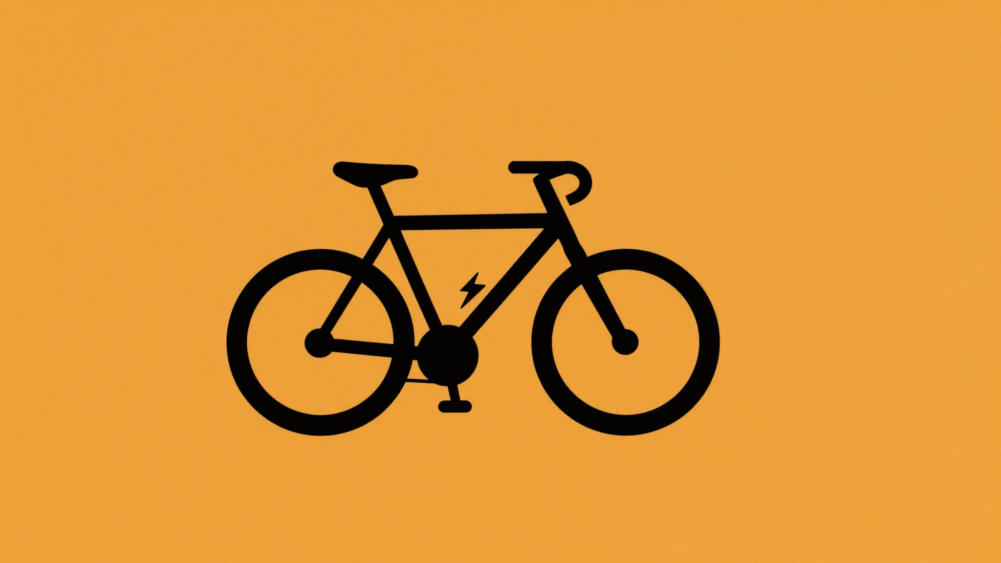 Minimalist logo design, black bold bicycle icon with a light...
