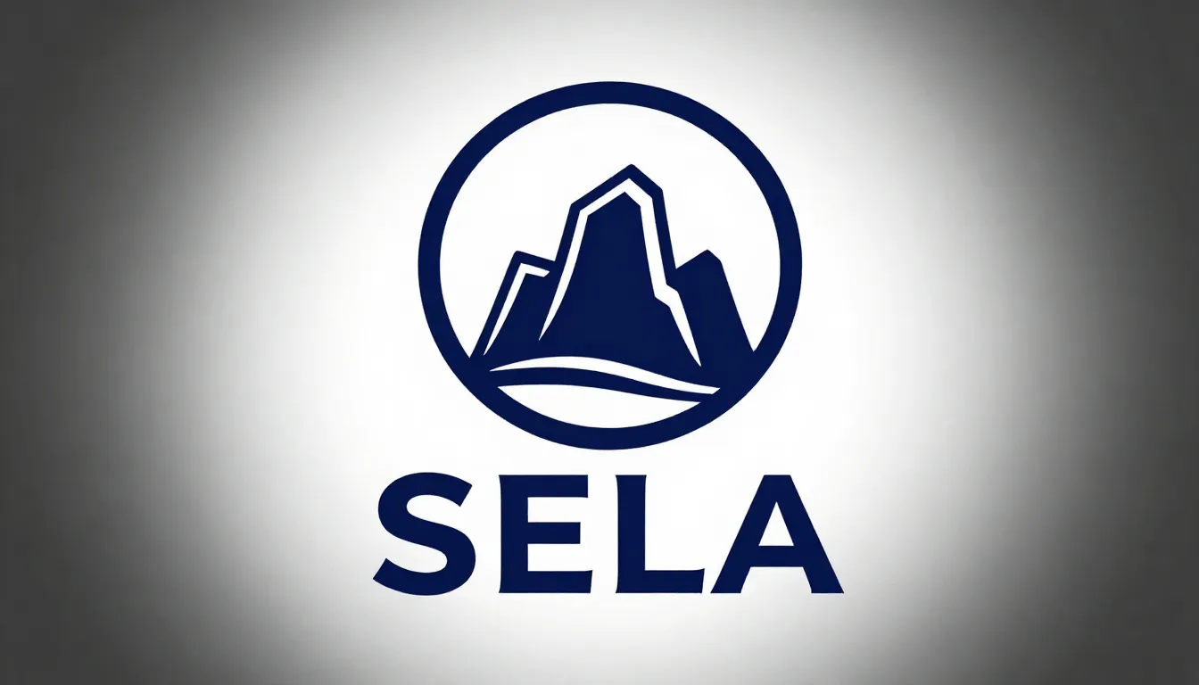 A clean, corporate logo for a brand named 'SELA', featuring ...