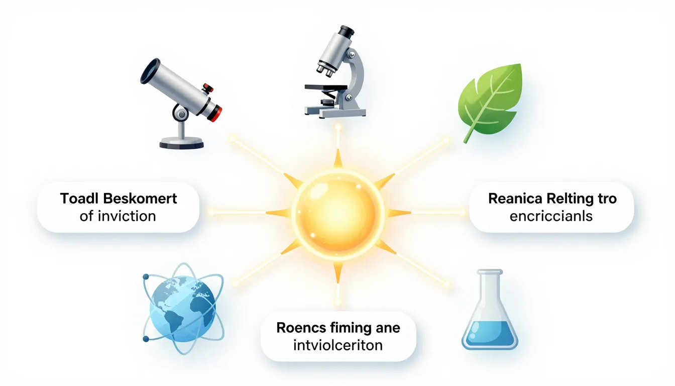Horizontal scientific infographic, clean white background, c...