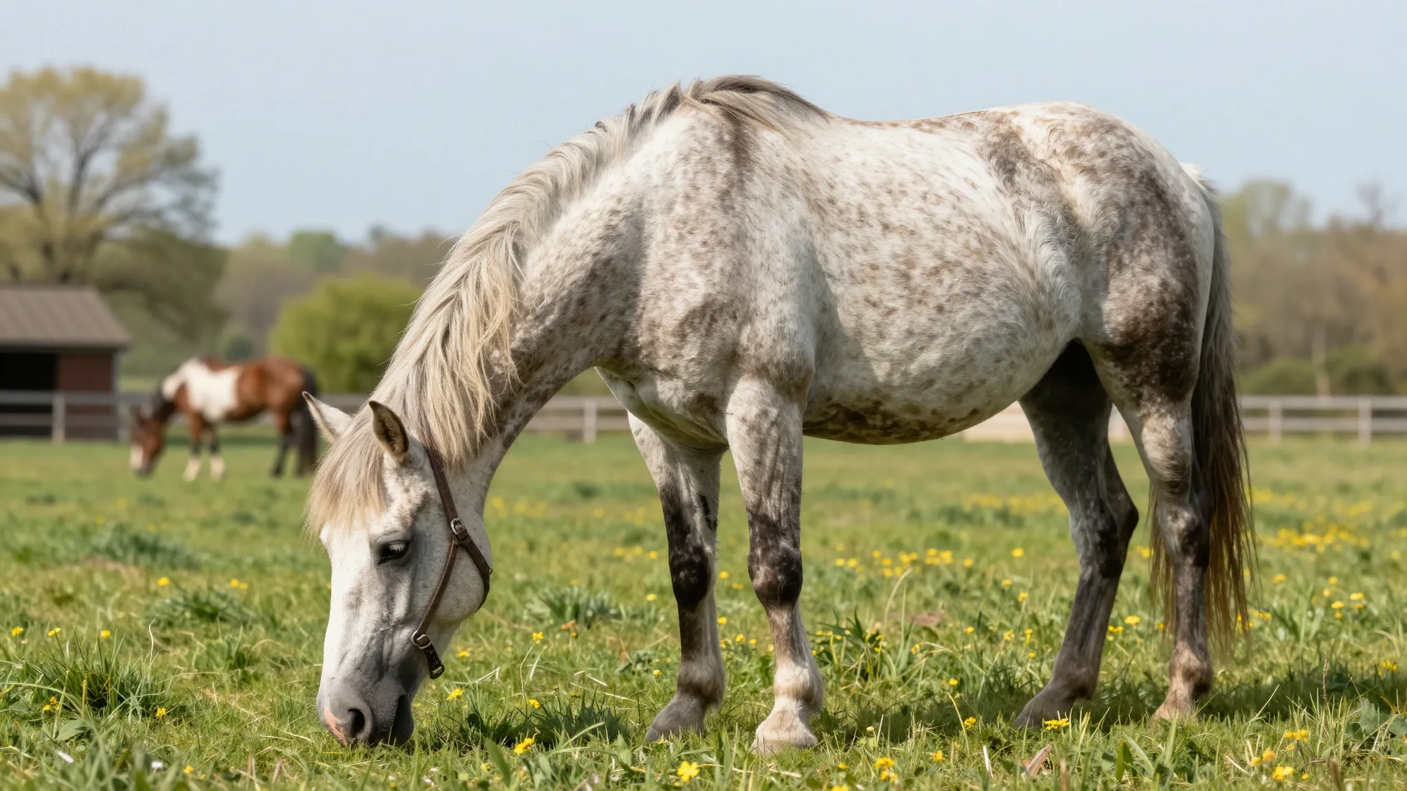 A serene and heartwarming image of an older, well-cared-for ...