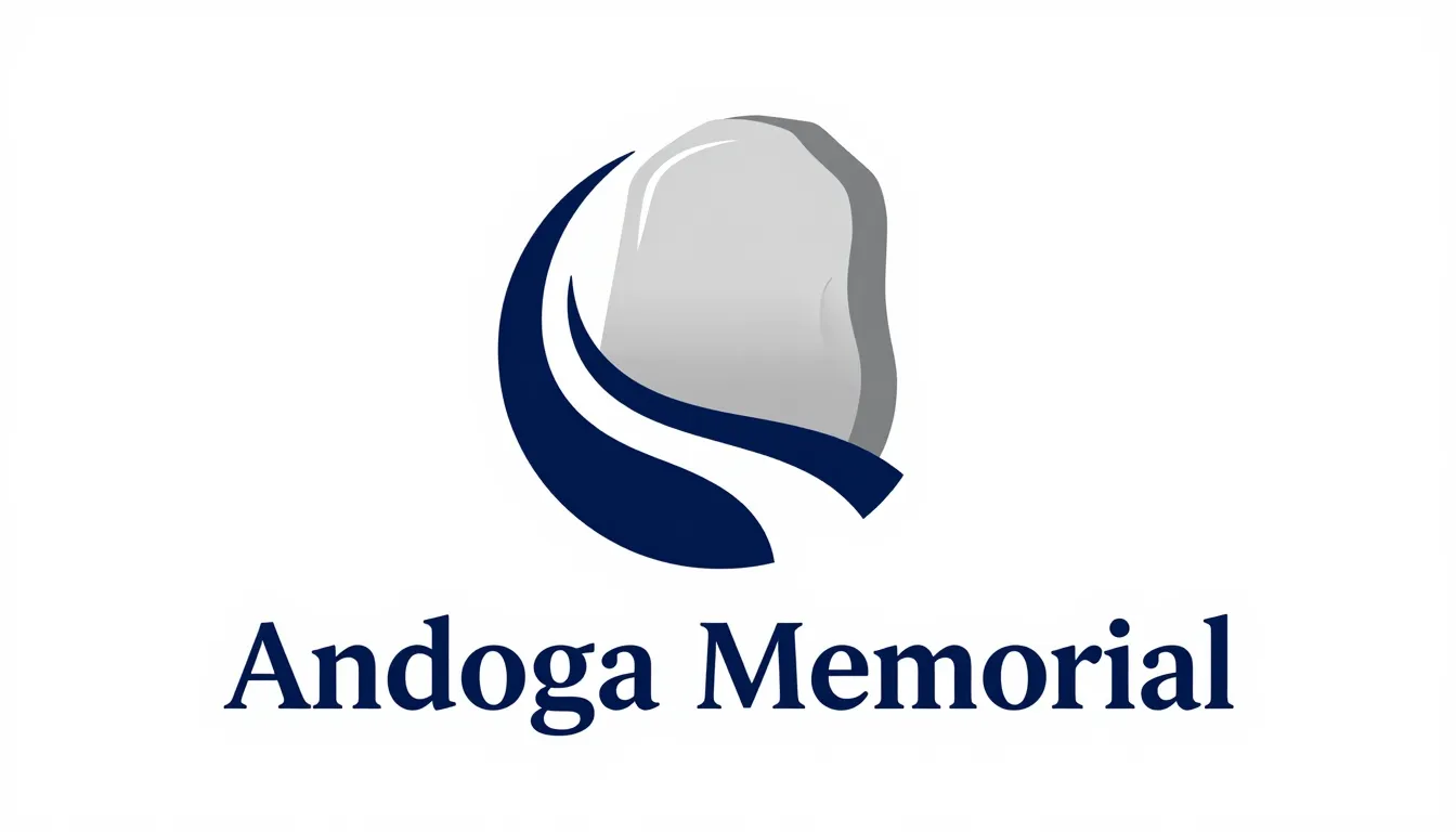 Professional minimalist logo for 'Andoga Memorial', elegant ...
