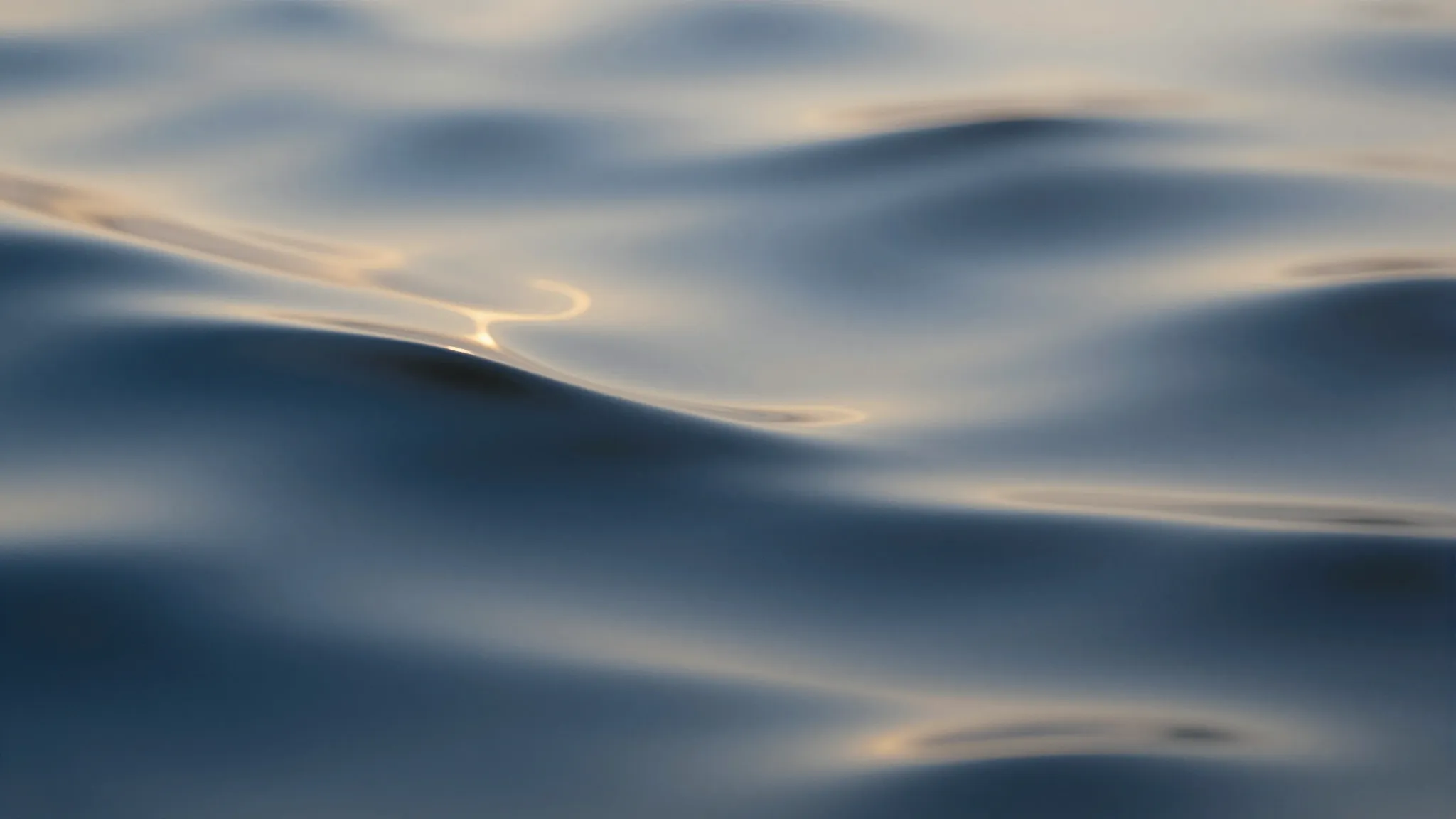 Abstract representation of stress melting away, soft flowing...