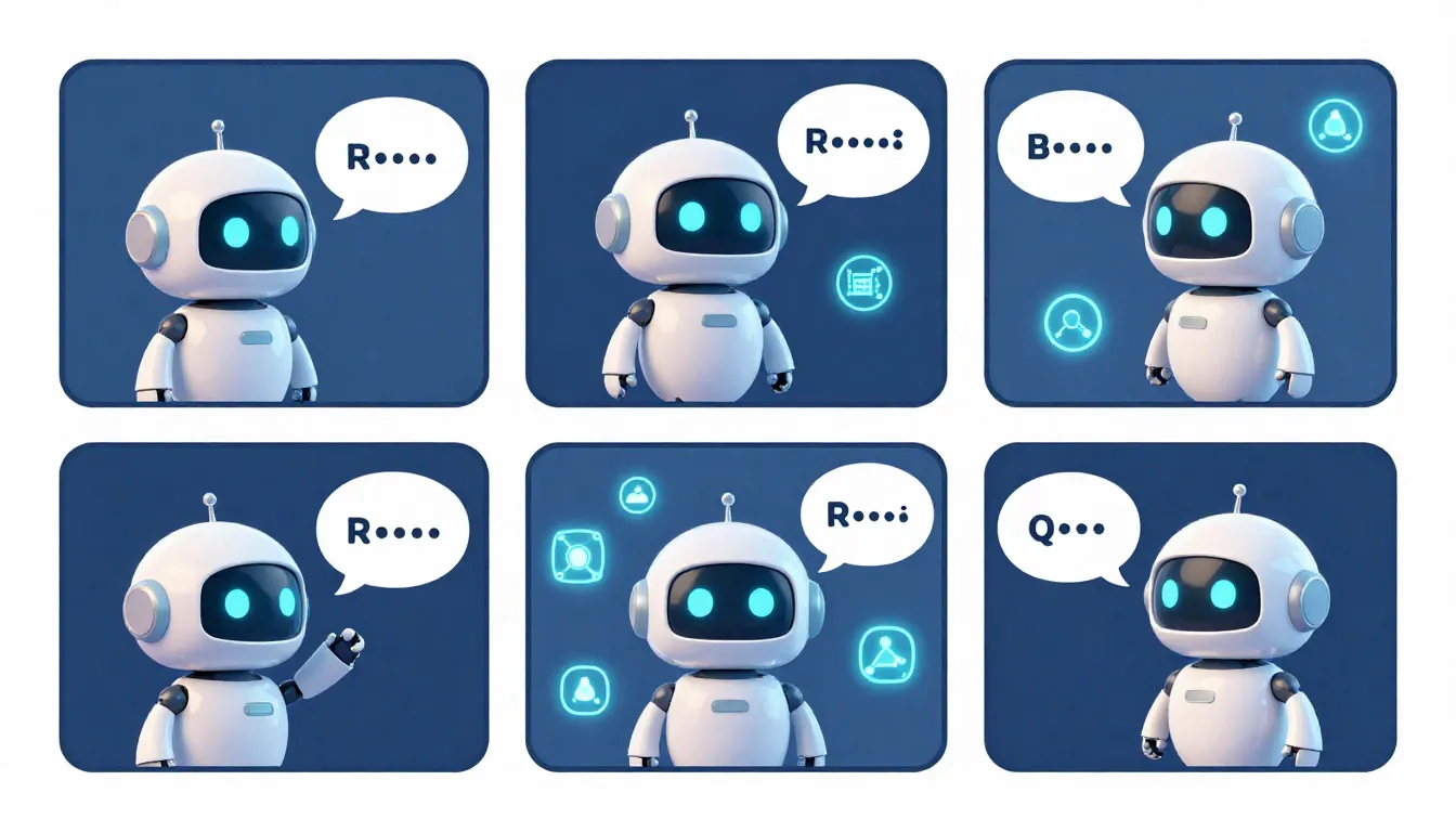 A storyboard sequence for an educational animation, featurin...