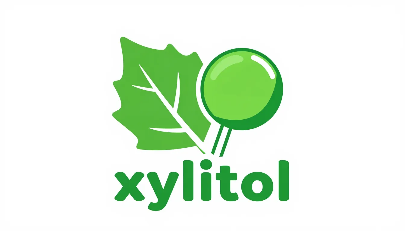 Creative logo design for a xylitol lollipop brand, a combina...