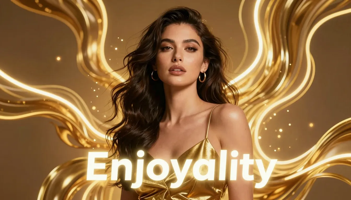 A vibrant and stylish portrait of a confident woman embodyin...