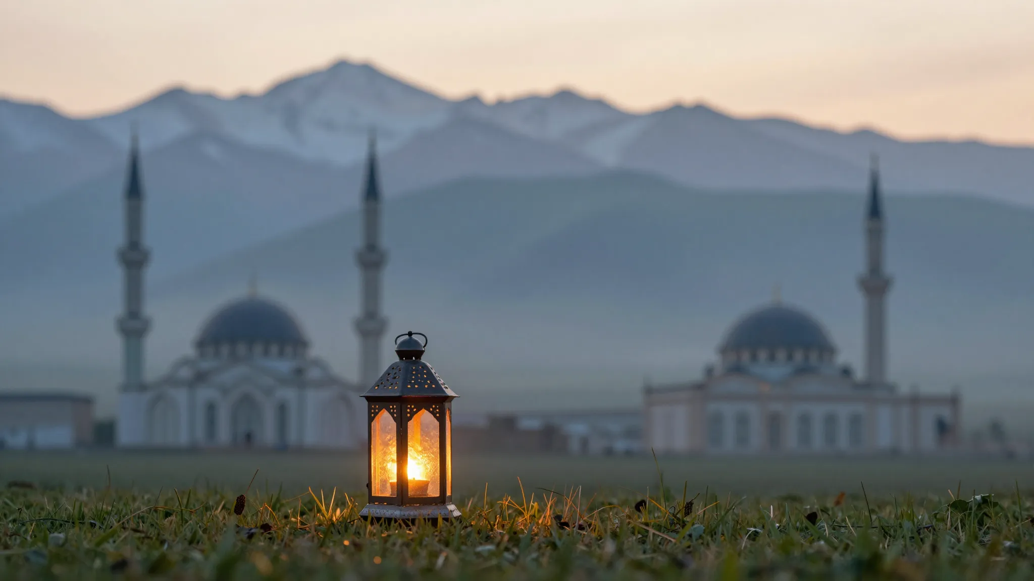 A peaceful and beautiful landscape of Kyrgyz mountains with ...