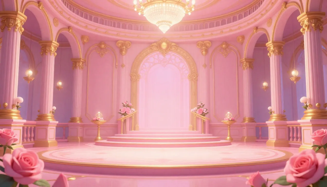 Animated style background for a video invitation, pink royal...