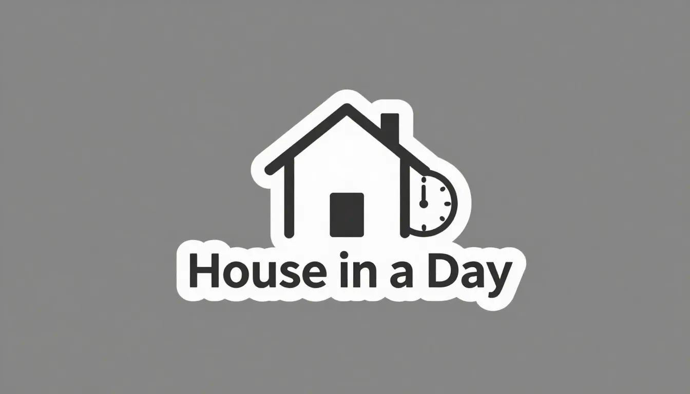 A stylish minimalist logo for a company named 'House in a Da...
