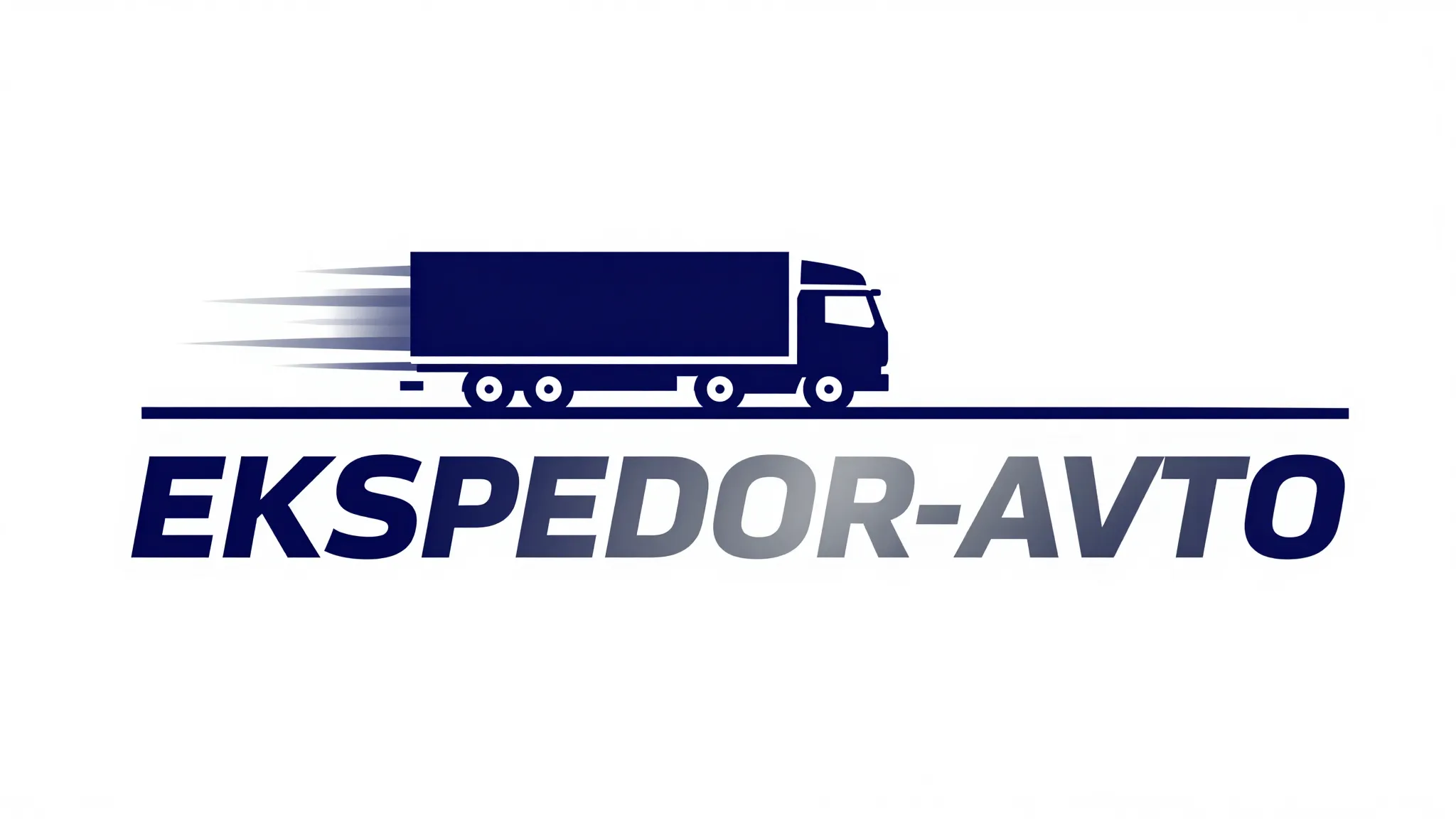 Minimalist logo design for a transport company named 'EKSPED...