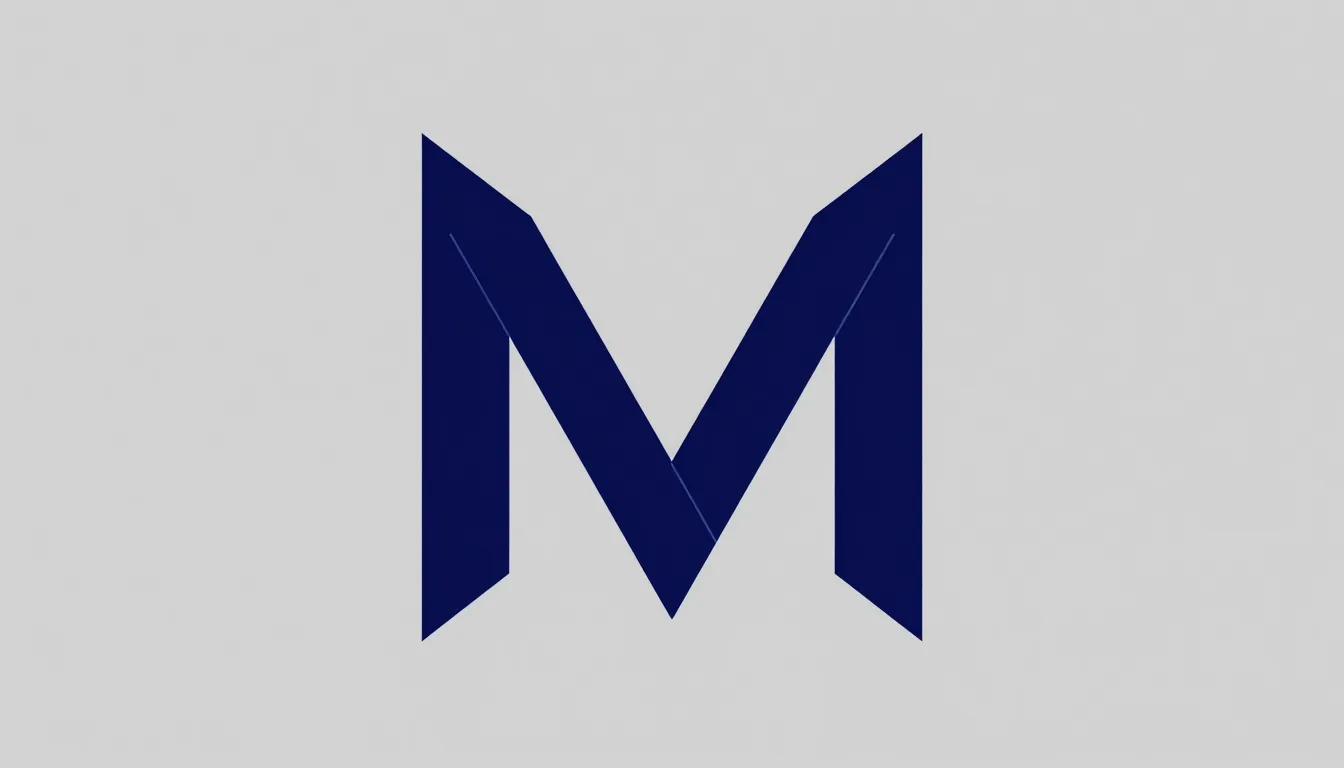 Minimalist music track cover logo, centered stylized letter ...