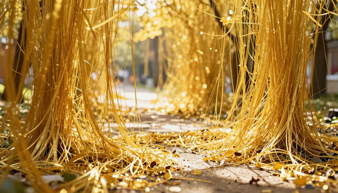 A poetic scene of a sun-drenched path. The sunlight is so br...