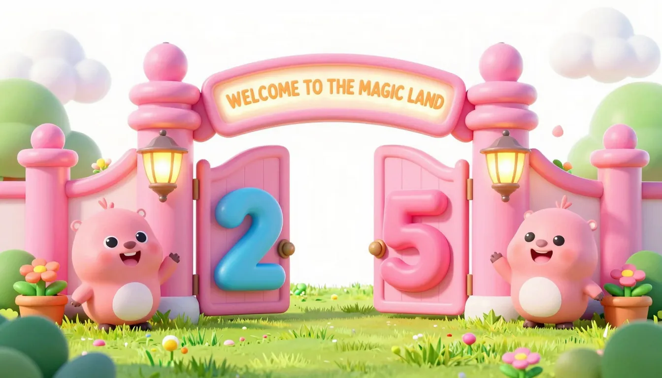 A vibrant 3D cartoon style illustration, wide horizontal com...