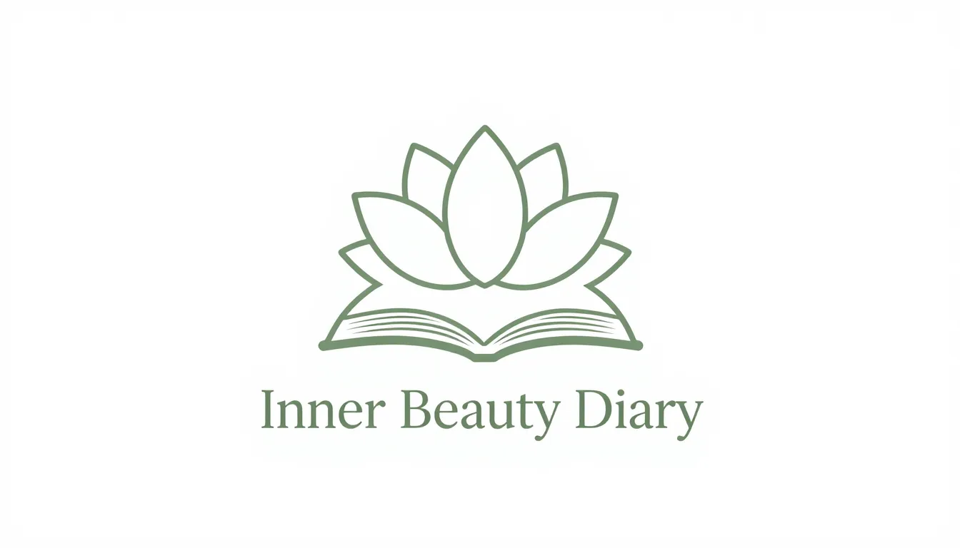 Minimalist logo design for 'Inner Beauty Diary', a delicate ...