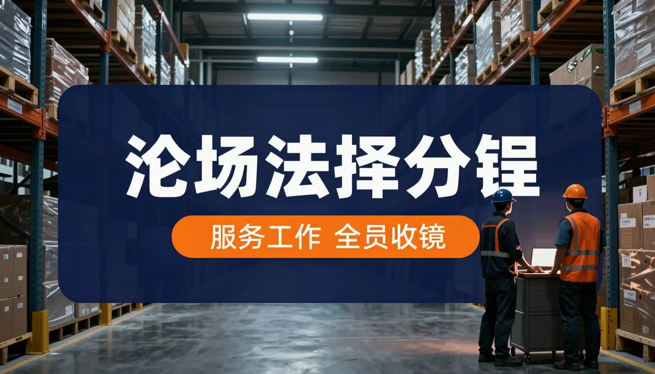 Professional recruitment banner for a logistics company, nig...