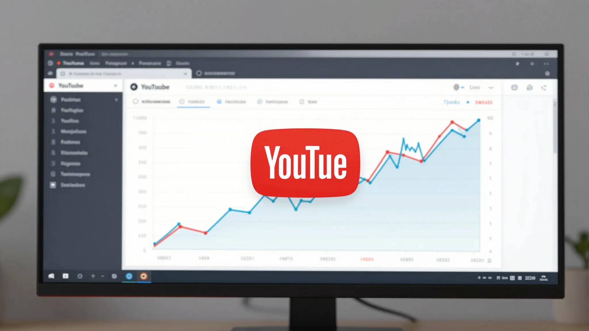 A professional dashboard showing growing financial charts an...