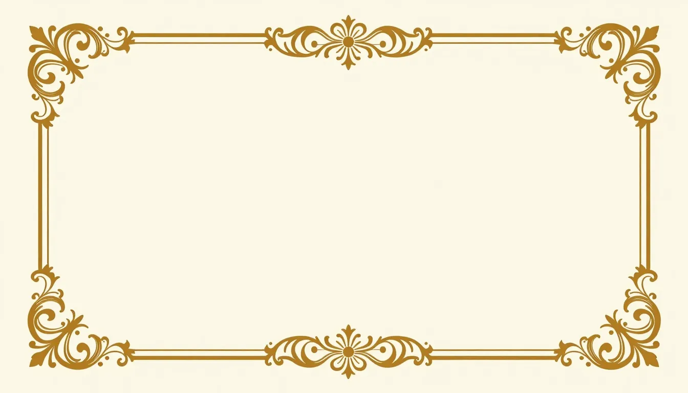 Elegant vintage certificate background, ornate golden border...
