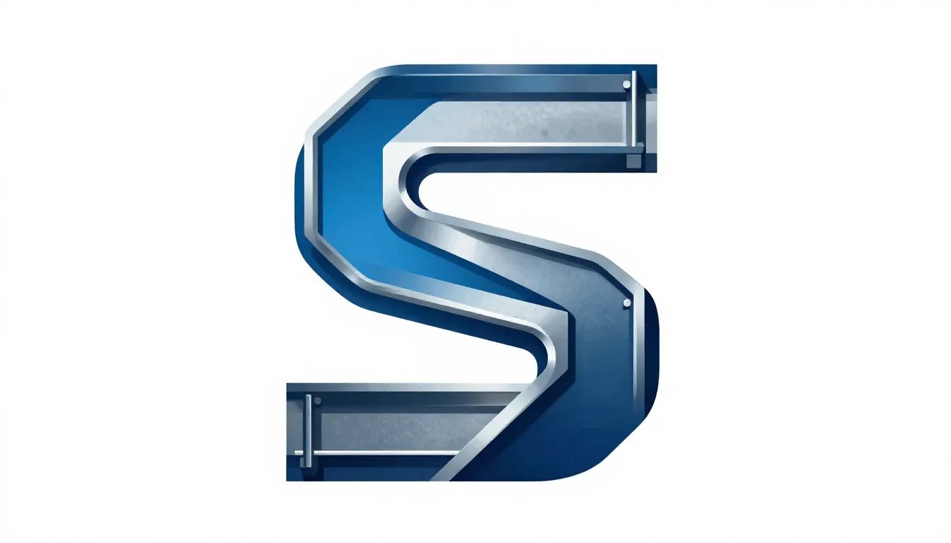 Abstract logo design for a construction company, stylized st...