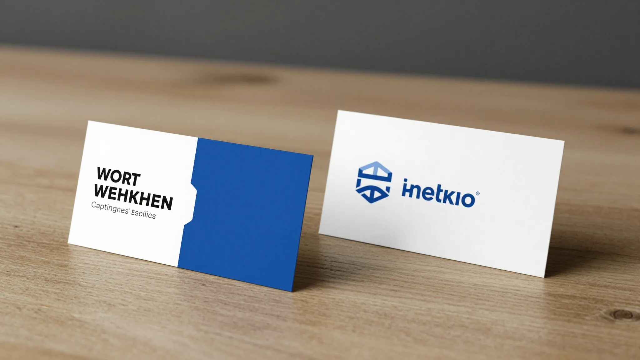 Professional business card mockup, window installation servi...