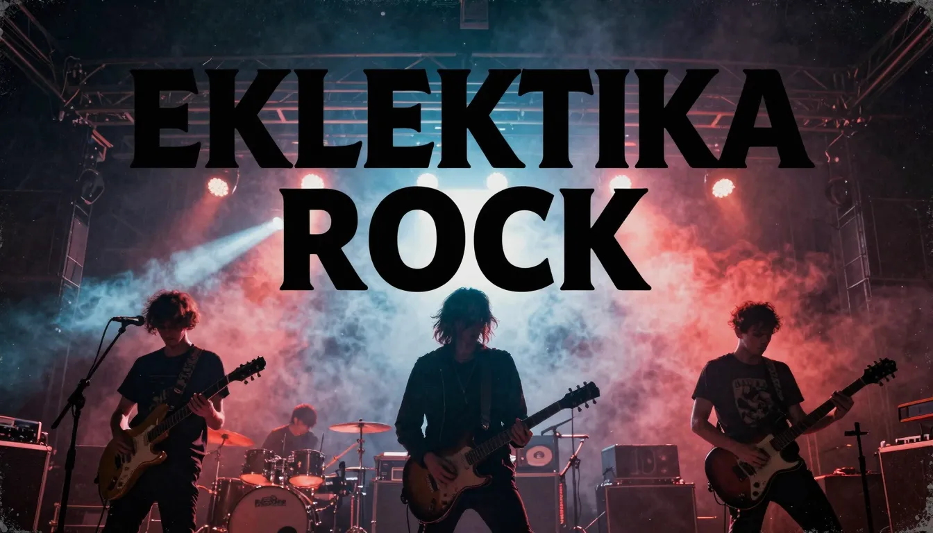 Alternative rock band concert poster, 'EKLEKTIKA ROCK' text ...